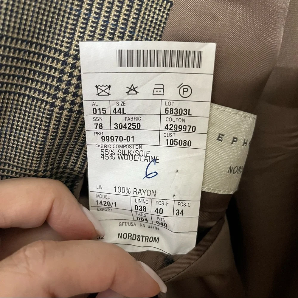 Joseph Abboud Brown Wool Sport‎ Coat Timeless Tailoring